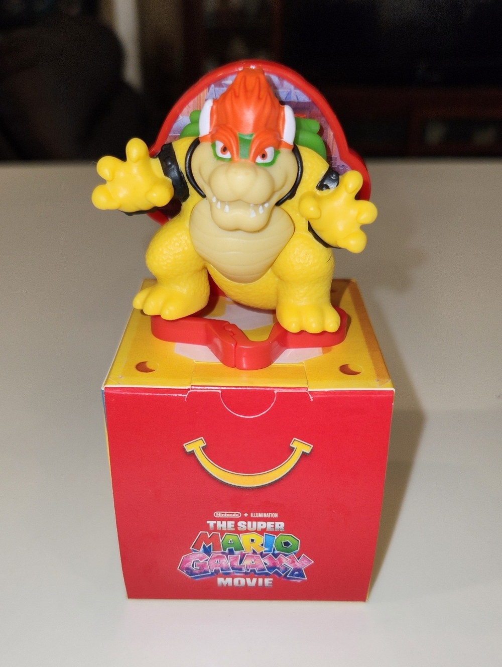 McDonald's Super Mario Yellow & Red Bowser Figure